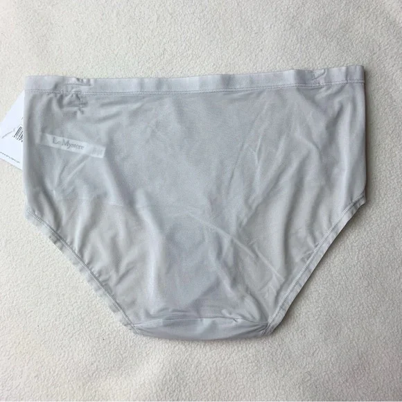 NWT New Le Mystere Light Gray Infinite Comfort Brief Panties in Quartz - Picture 3 of 4